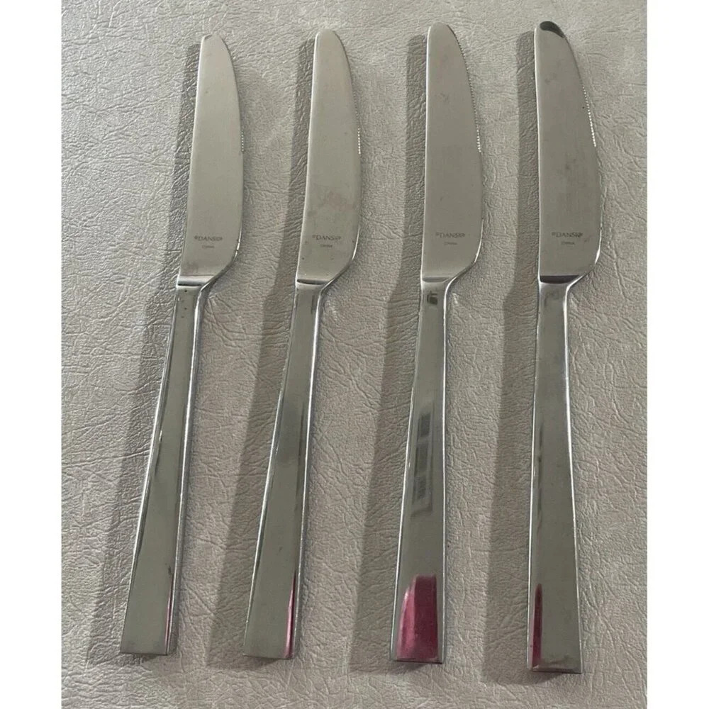 Dansk Meridian 18/10 Stainless Dinner Knifes Knife Set Of 4 Flatware